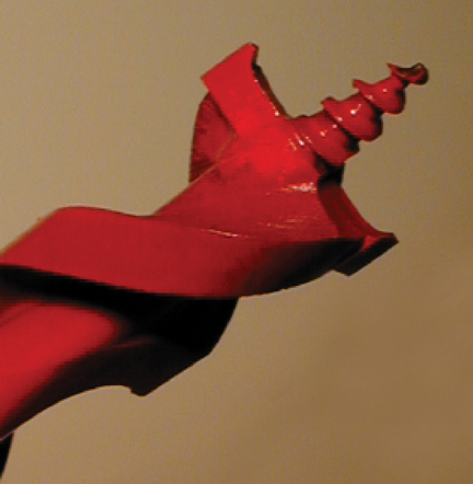 pole drill bit repair, drill bit sharpening, chisel sharpening - After