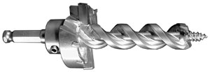 log home counter bore - carbide tipped drill bits - wood drill bits