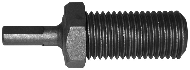 adapters - threaded - male 1/2" round 3 flats to 1-1/4" - 7 Male Thread